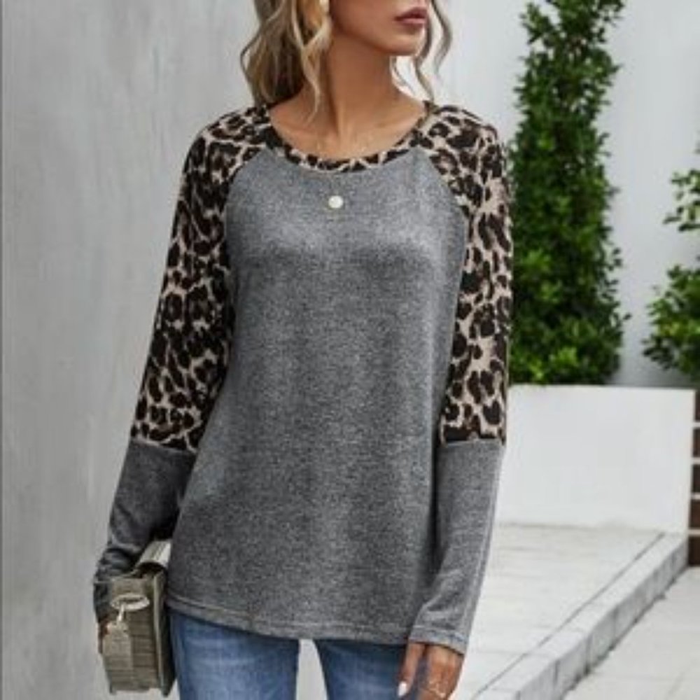 Charcoal Leopard Print Medium - image 2